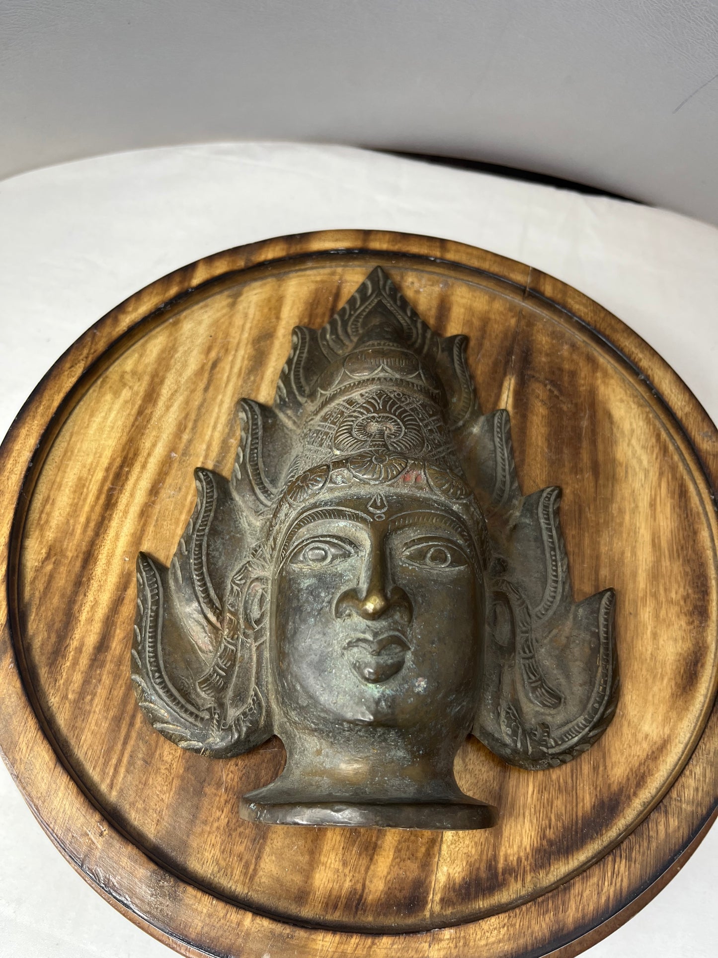 Vintage bronze cast yallamma devi muka