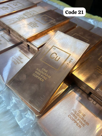 Fine 999 Copper Bar 1kg only at Prasiddh copper idols