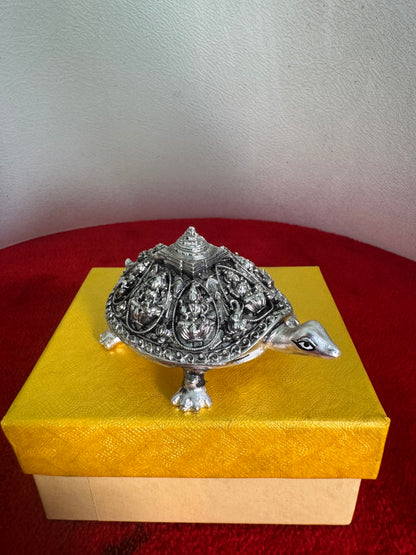 Astalakshmi Meru SriYantra - Prasiddh idols presents resin made silver polished idol