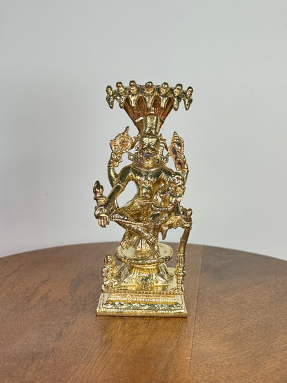 Yoga Lakshmi Narasimha Swamy idol made of panchaloha