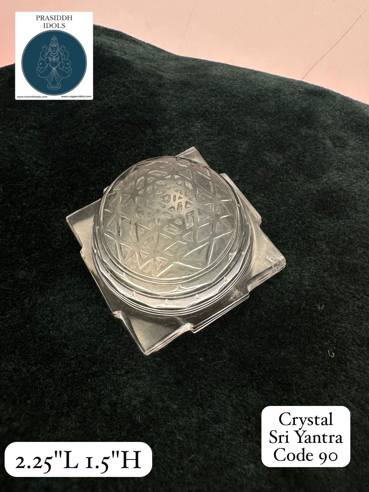 Crystal Sriyantra - Prasiddh Idols Presents Crystal Yantra