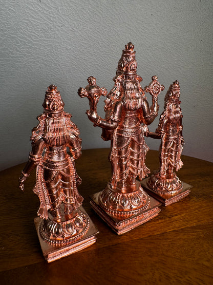 Srinivasa Parivar- Prasiddh idols present copper idol