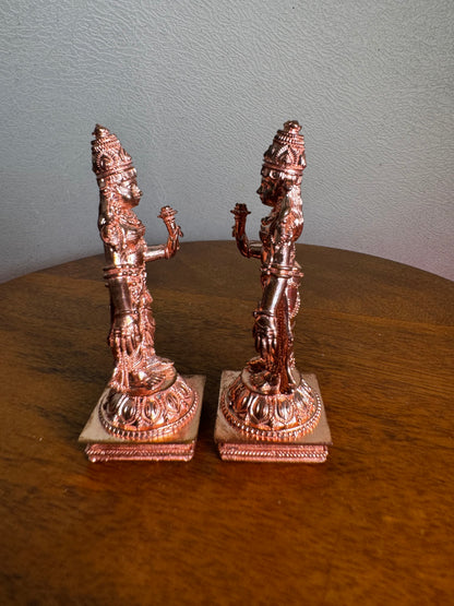 Srinivasa Parivar- Prasiddh idols present copper idol
