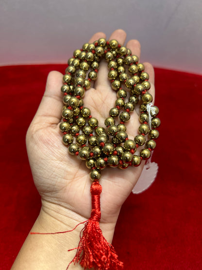 Golden pyrite Mala