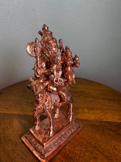 Uma Maheshwar With Vrushabha Vahana - Prasiddh idols presents copper idol