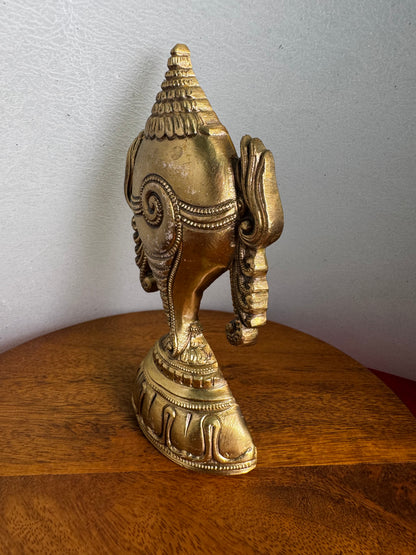 Shanku Chakra Stand - Prasiddh idols presents Panchaloha handcrafted item