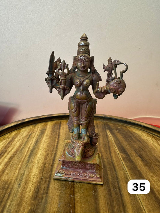 Vanadurga Devi - museum replicated copper idol