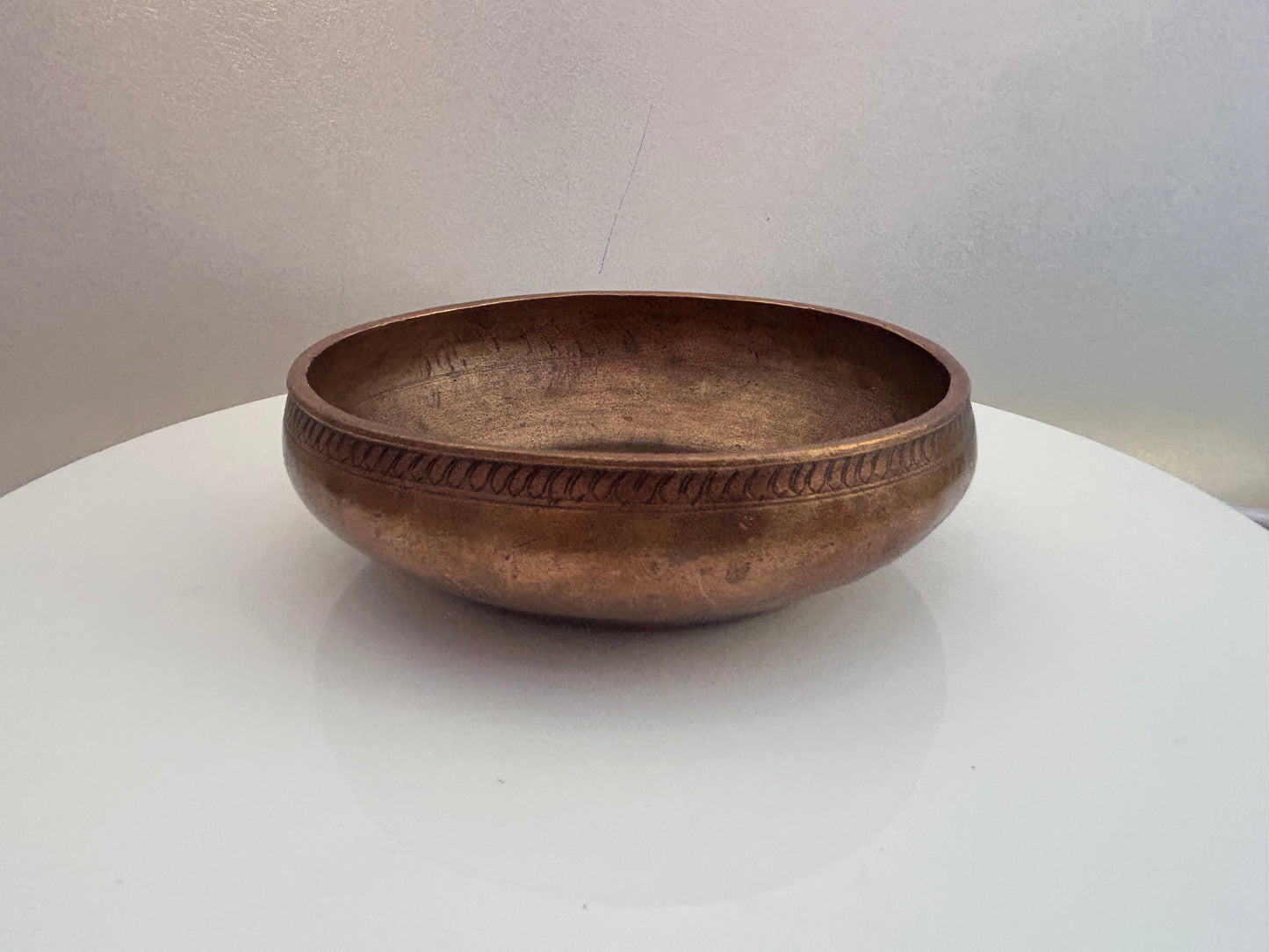 Vintage copper Argya patra bowl