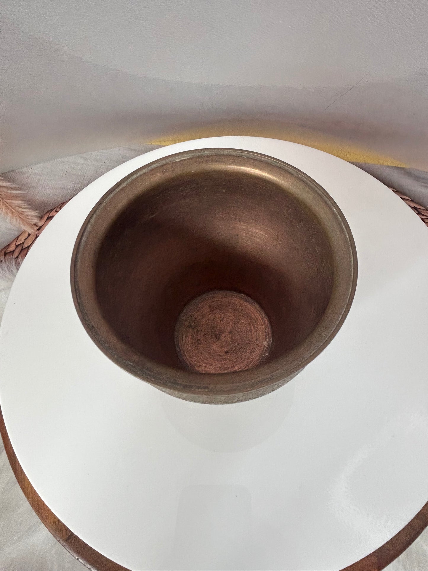 Vintage made bronze tumbler