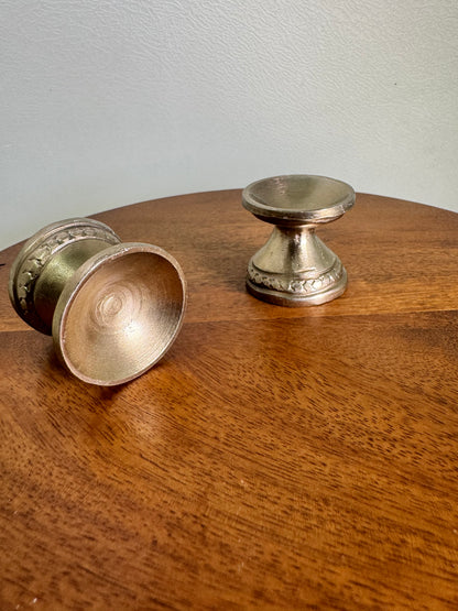 Traditional Bowl Arathi lamp/ Deepam/Lamp/Pair Lamp - Prasiddh Idols Presents Panchaloha handcrafted bowl lamp/ miniature lamp - ghee aarti