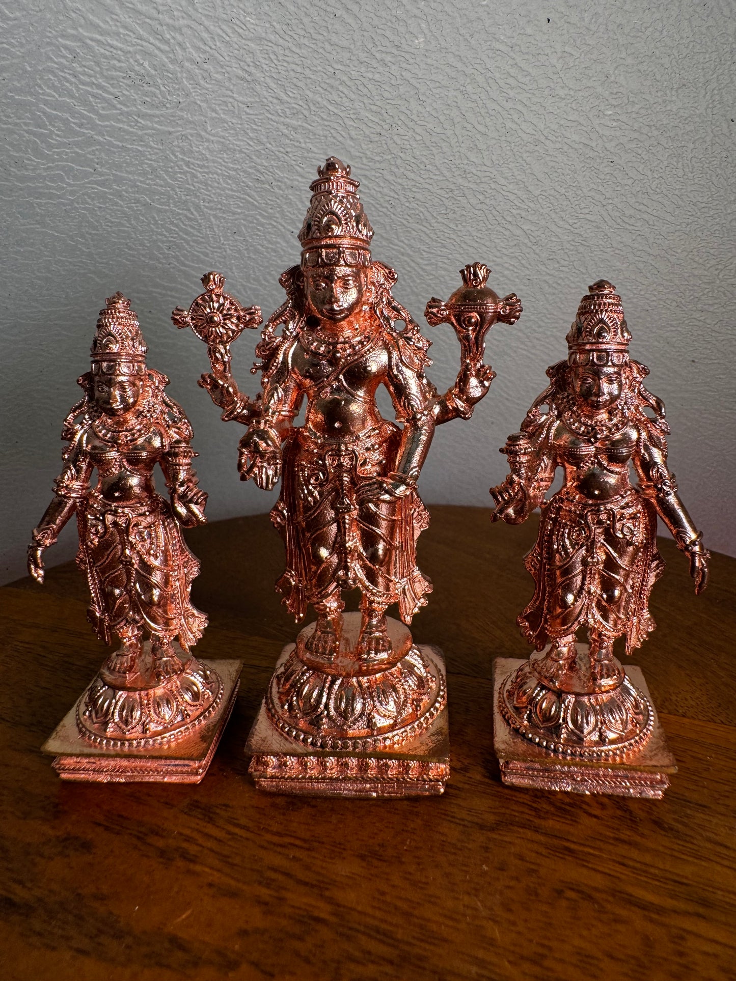 Srinivasa Parivar- Prasiddh idols present copper idol