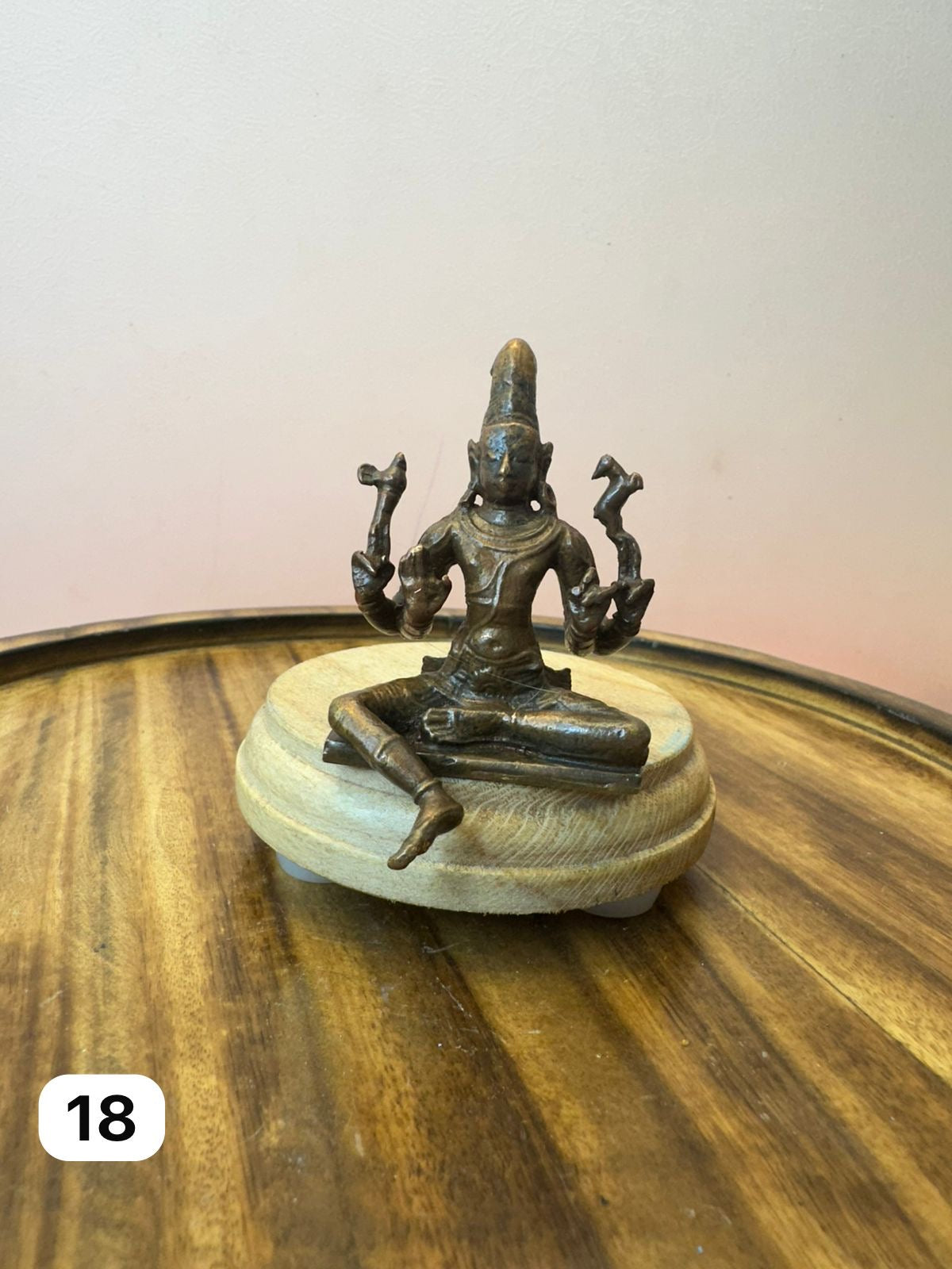 Sitting shiva- museum replicated copper idol