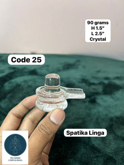 Spatika Linga - Prasiddh Idols Presents Crystal