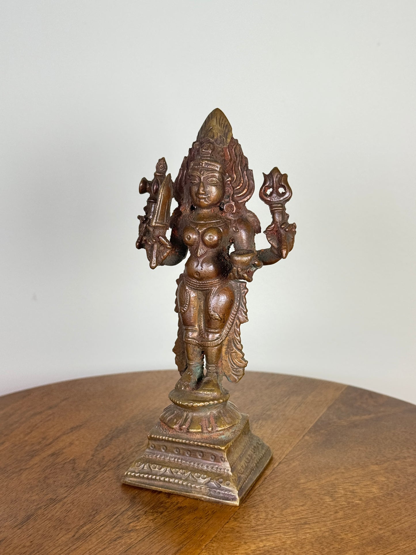 standing Mariamman/maraiamma - Museum Replicated copper idol