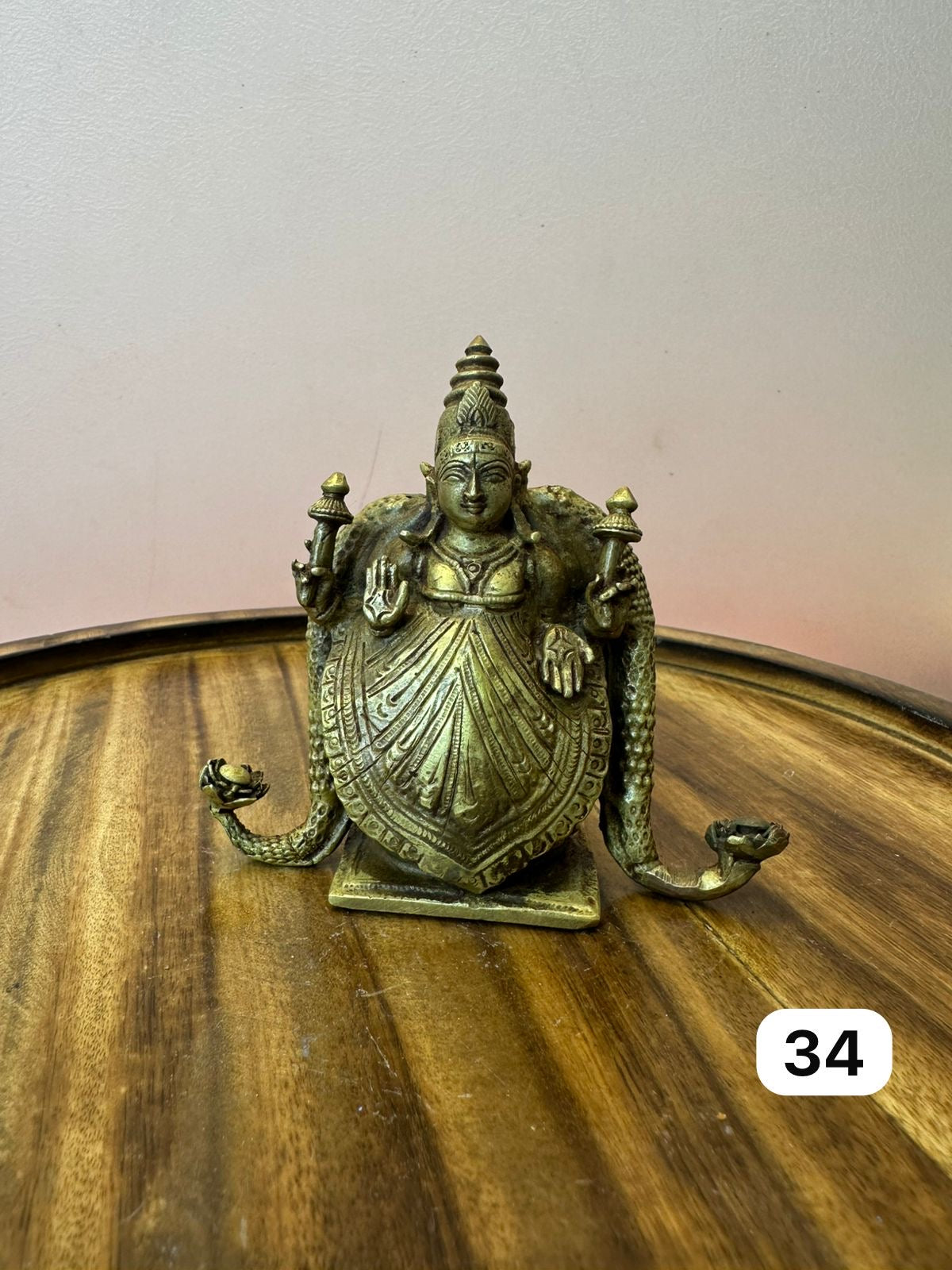 Padmavati Devi / Mahalakshmi Devi - museum replicated Panchaloha idol