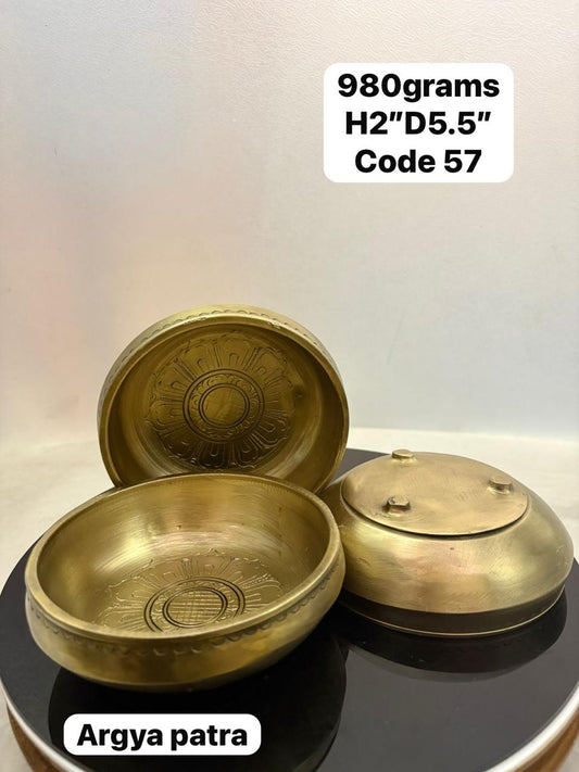 Arghya Patra - Prasiddh idols presents Panchaloha handcrafted Patra