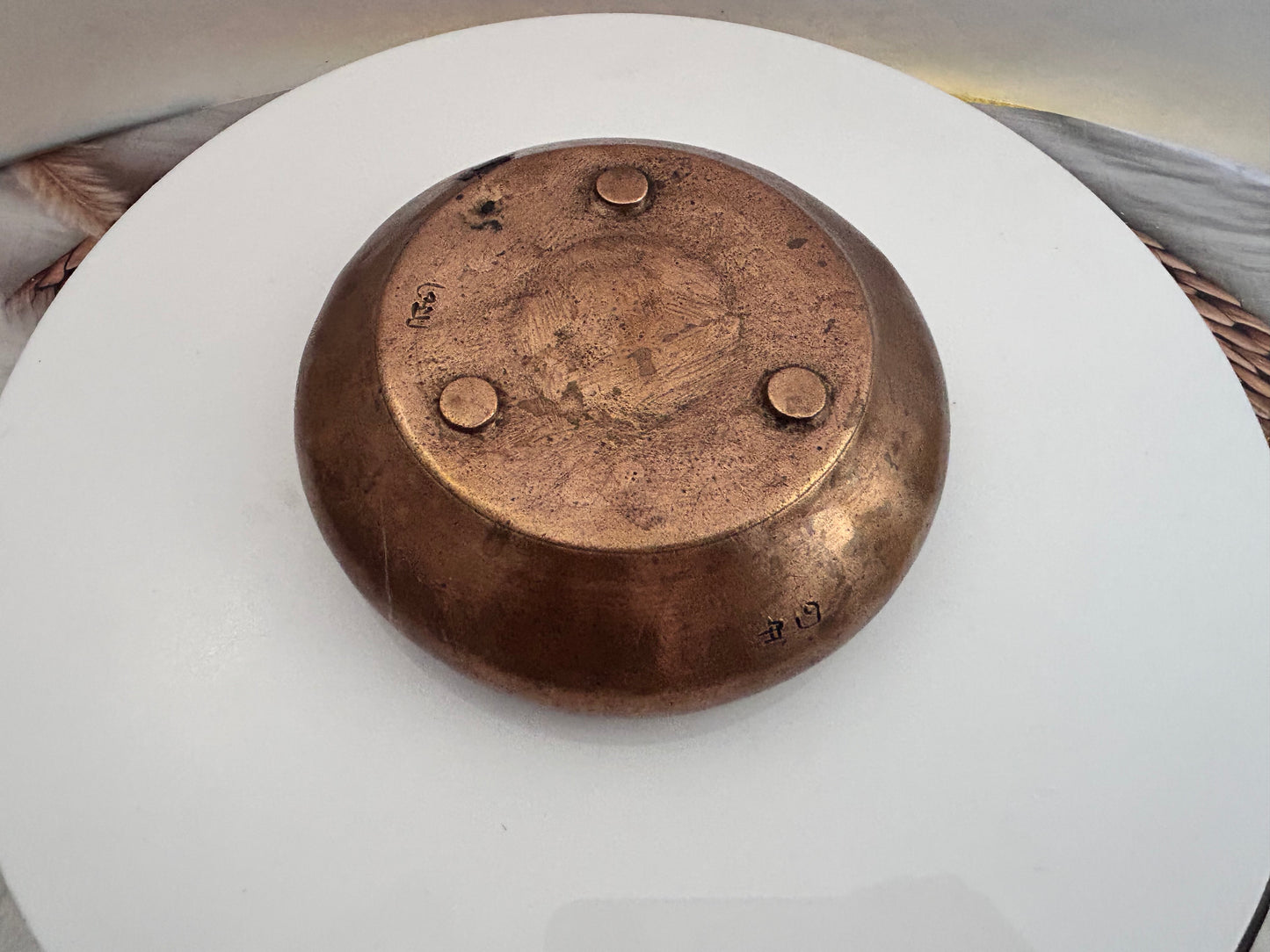 Vintage copper Argya patra bowl