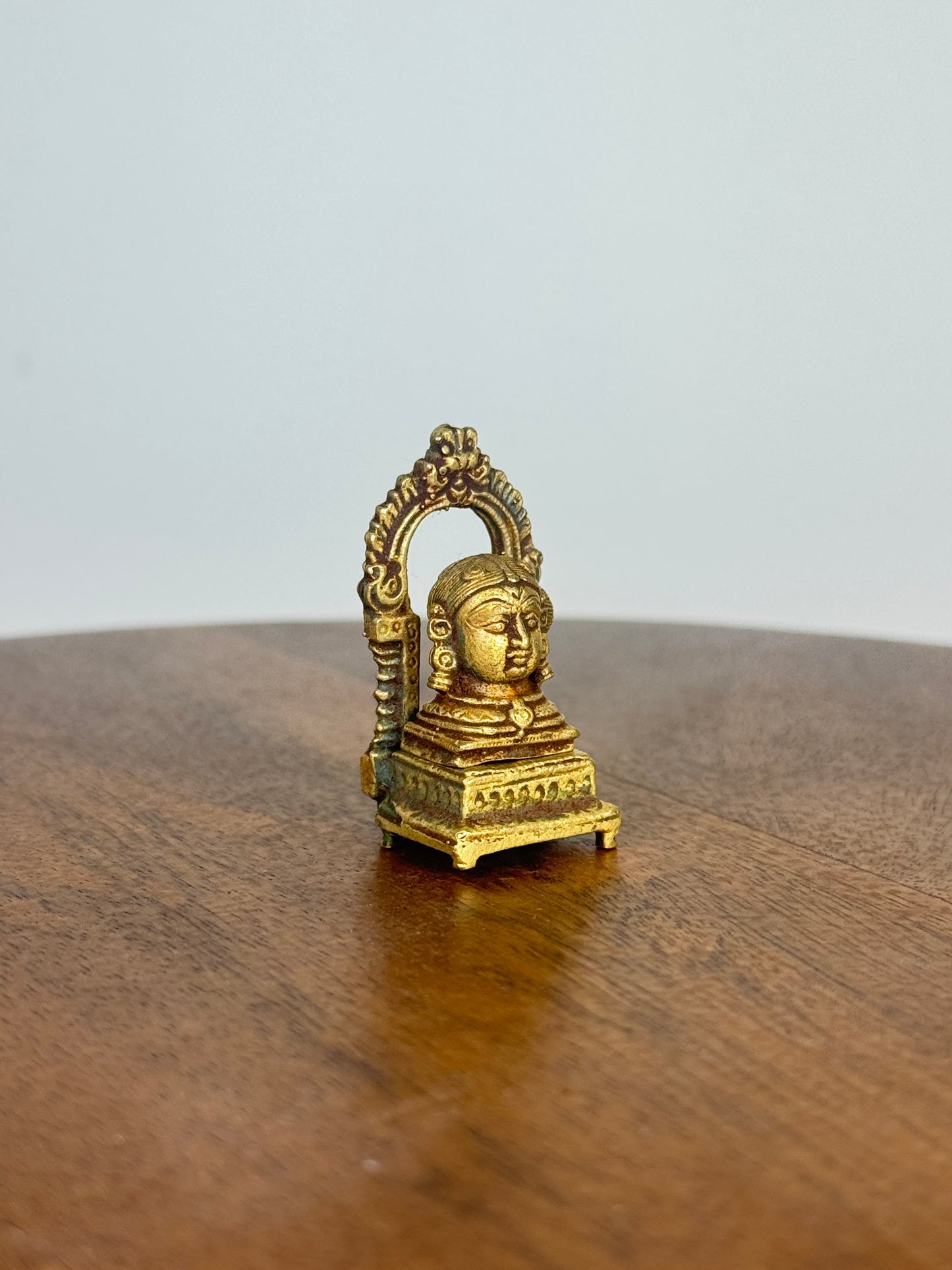 Gowri with peeta prabhavali - museum replicated panchaloha idol