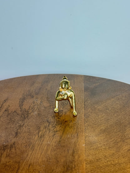 Crawling butter ball Krishna idol made of panchaloha