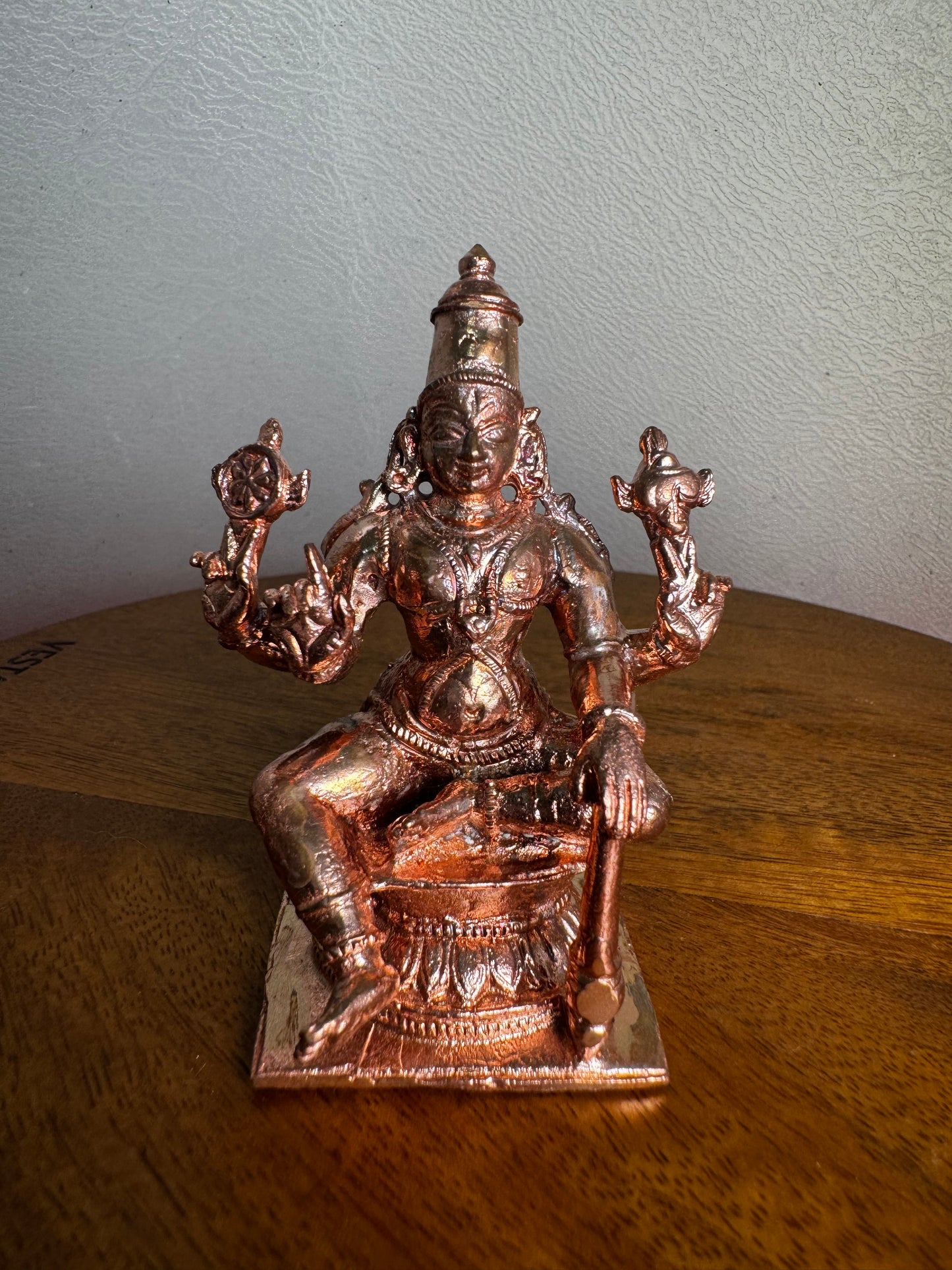Vishwaksena - Prasiddh idols present copper idol