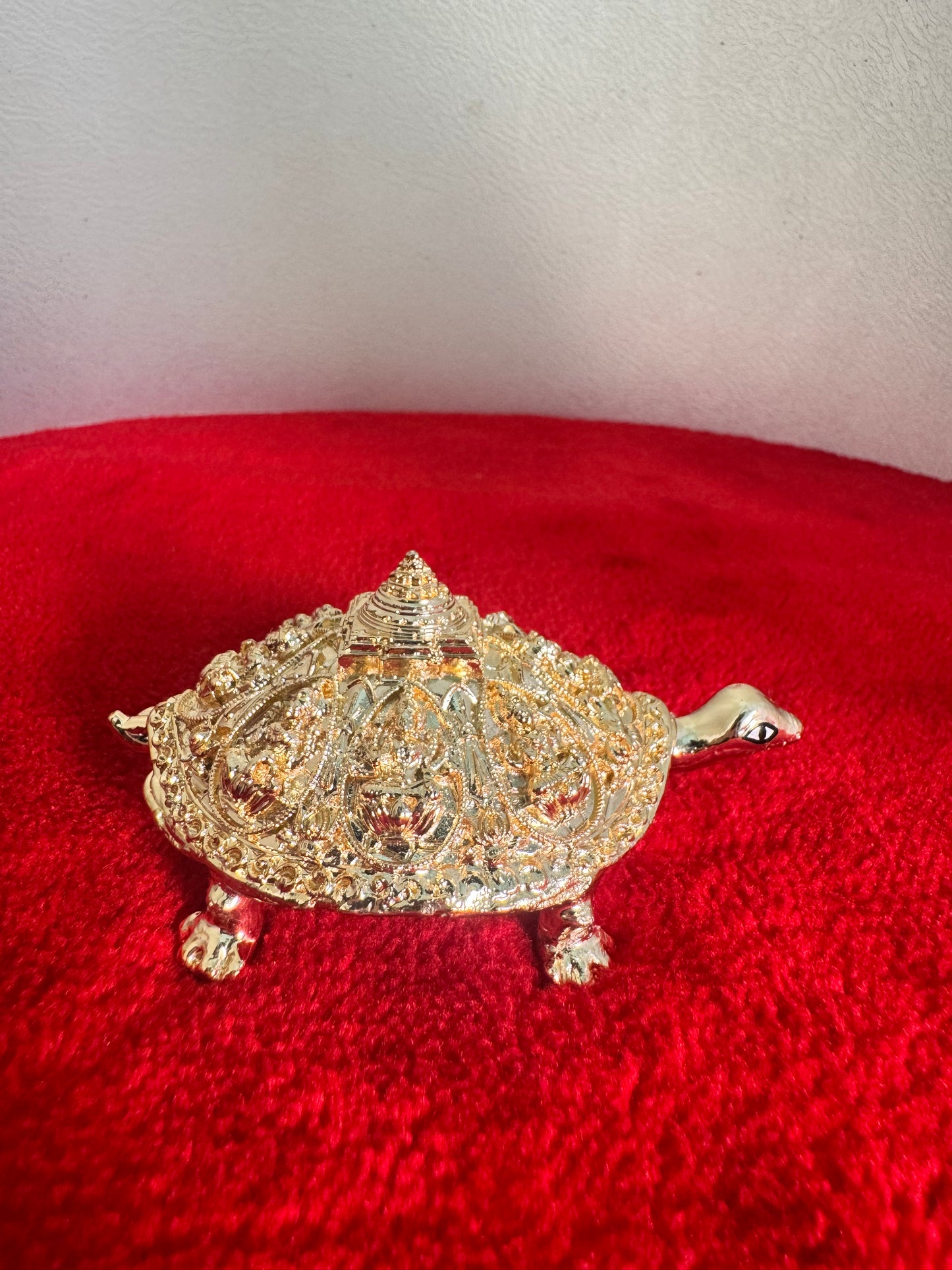 Astalakshmi Meru SriYantra - Prasiddh idols presents resin made gold polished idol