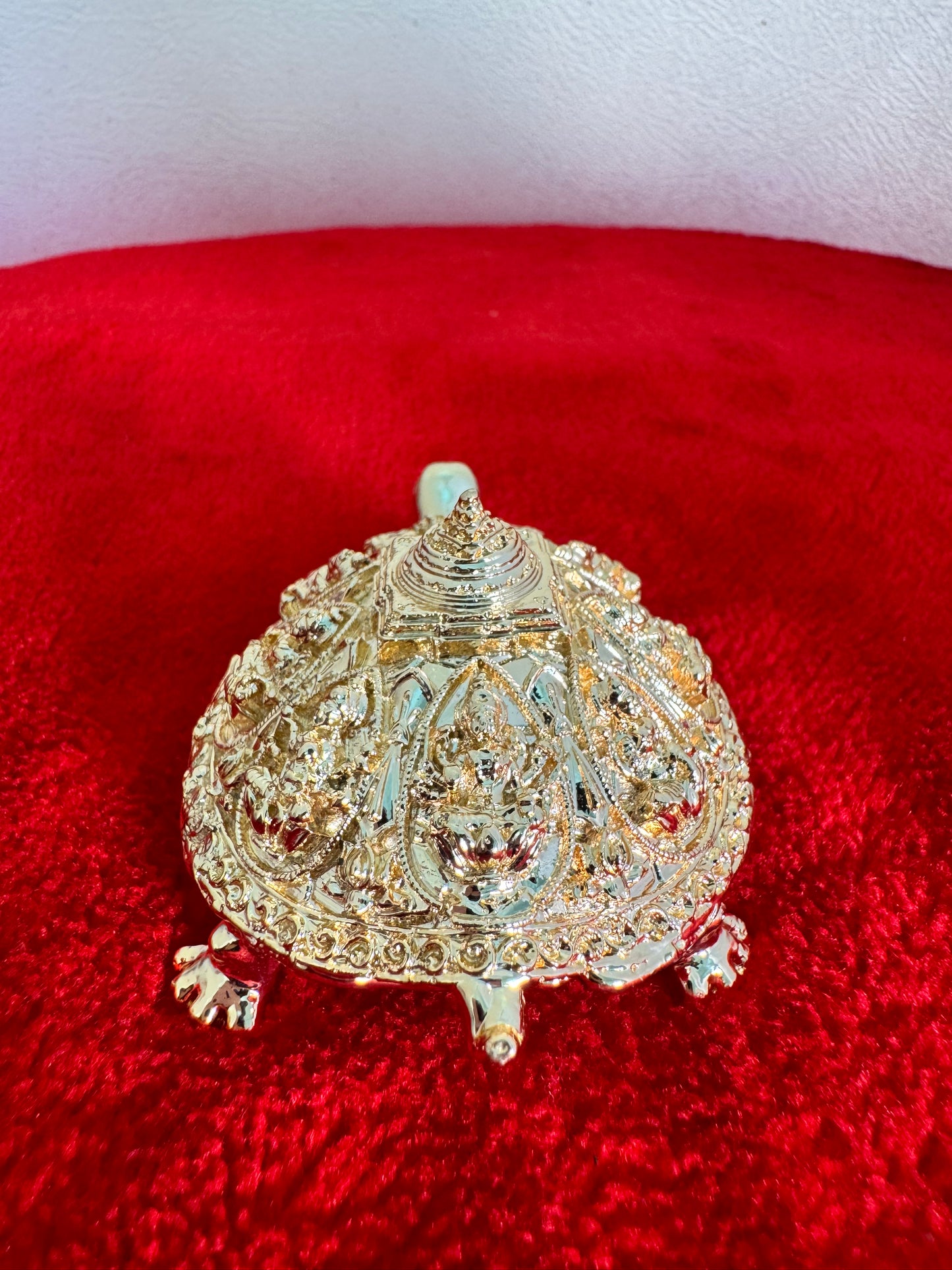 Astalakshmi Meru SriYantra - Prasiddh idols presents resin made gold polished idol