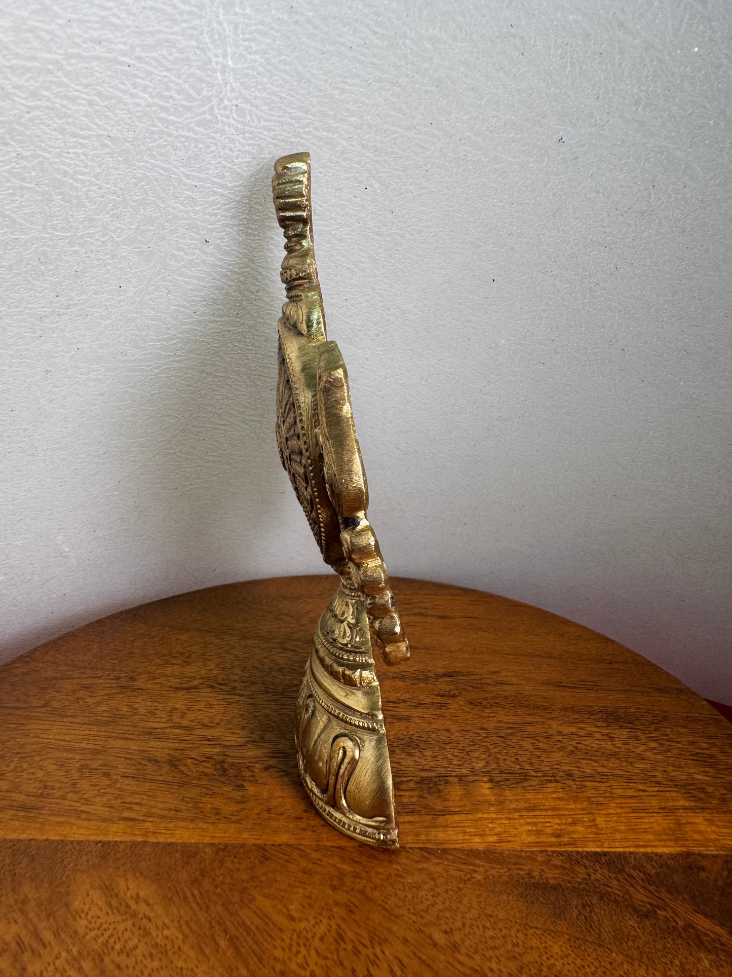 Shanku Chakra Stand - Prasiddh idols presents Panchaloha handcrafted item