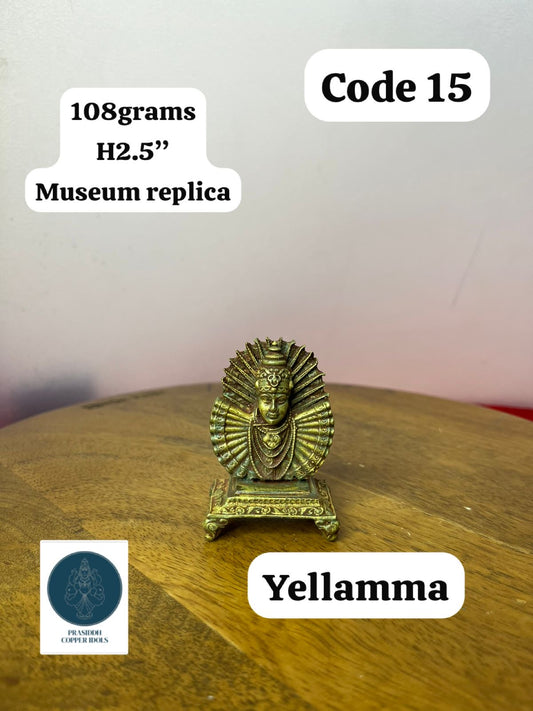 Yellamma Devi - Prasiddh Idols Presents Panchaloha Made Museum Replica Idol