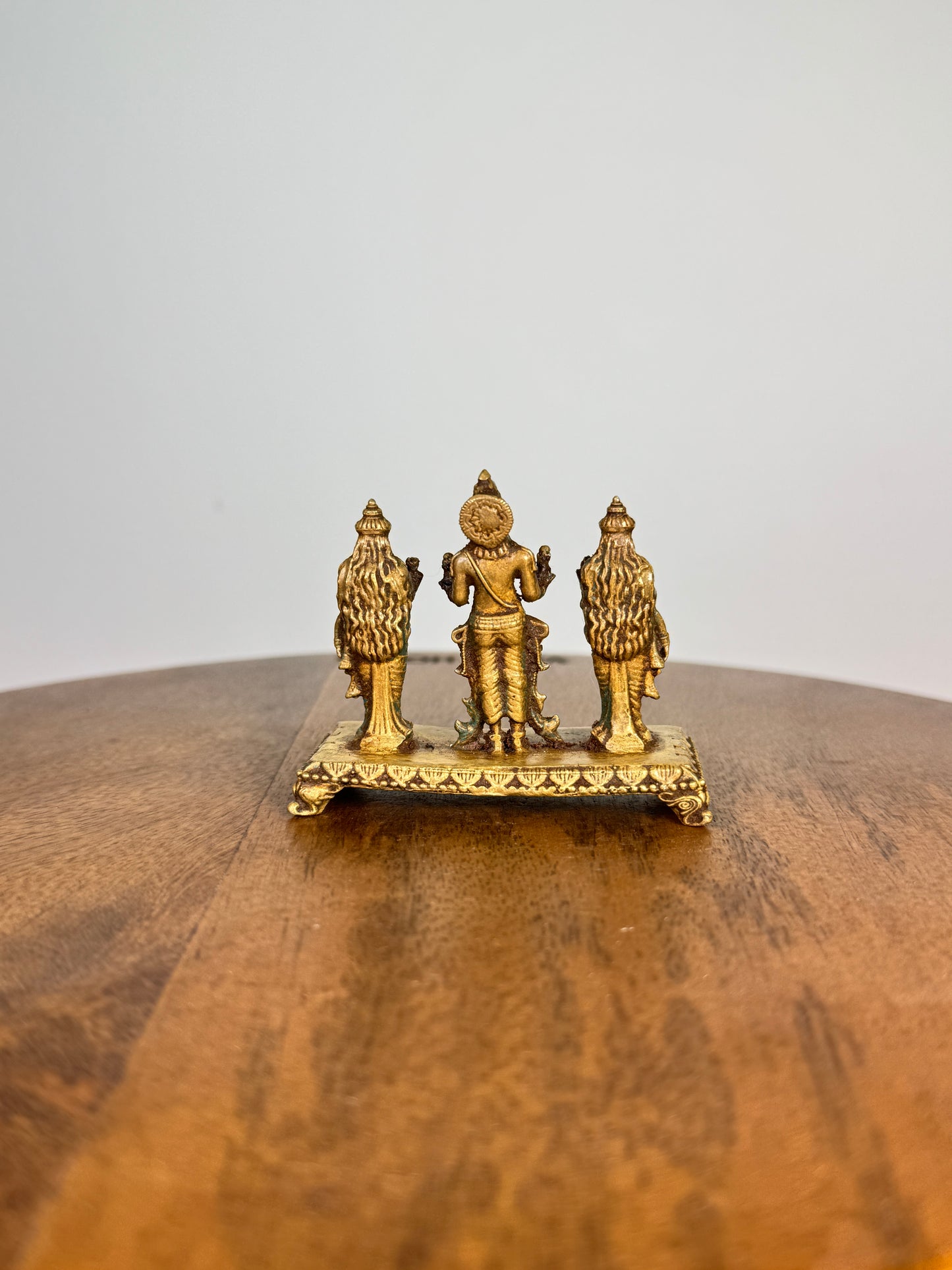 Suryanaraya with wives - museum Replicated panchaloha idol
