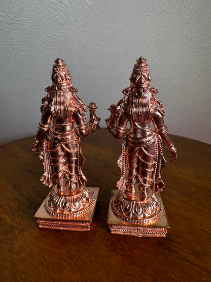 Srinivasa Parivar- Prasiddh idols present copper idol