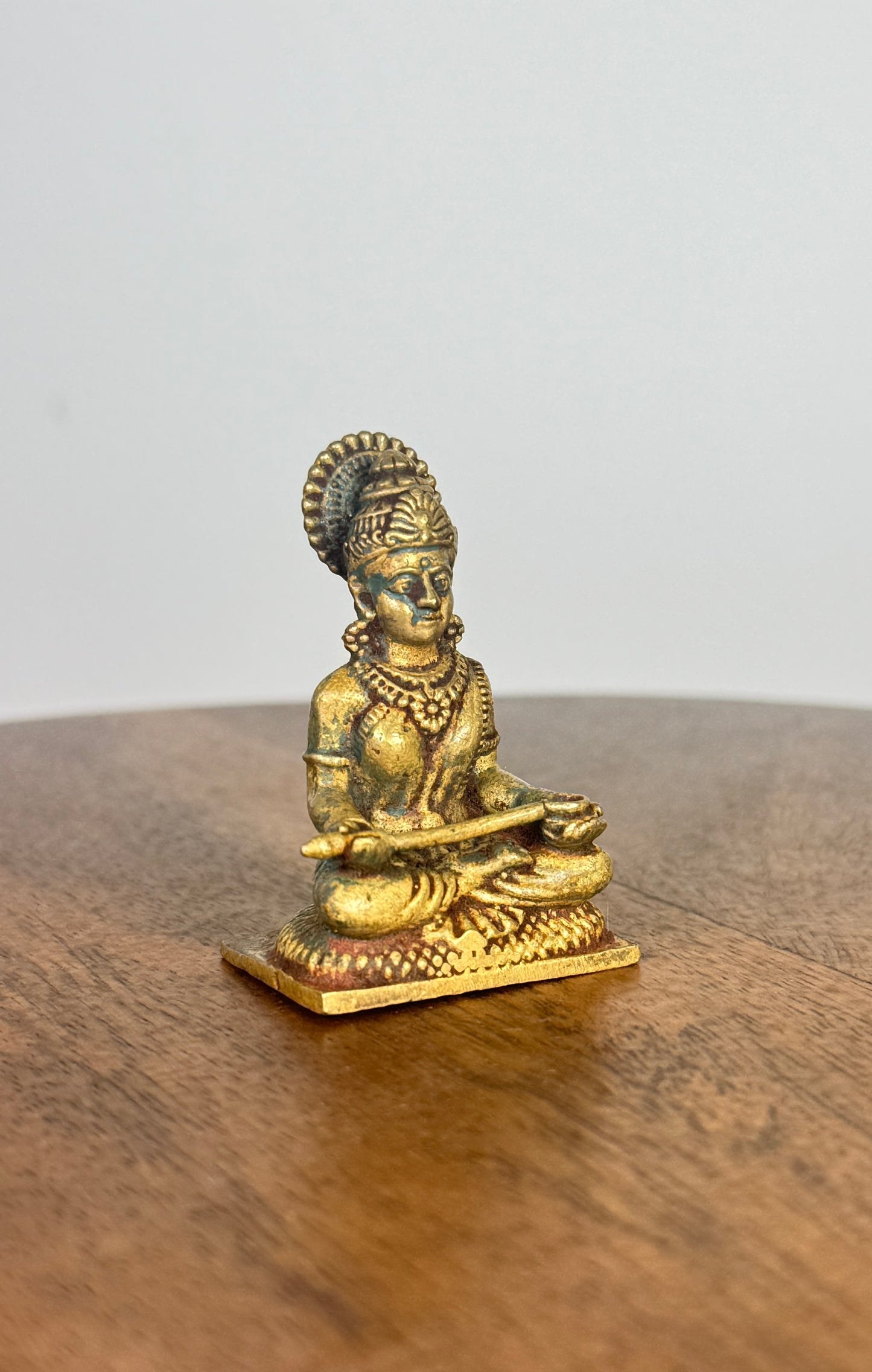 Annapoorna/ Annapoorneshwari idol - Museum replicated Panchaloha idol