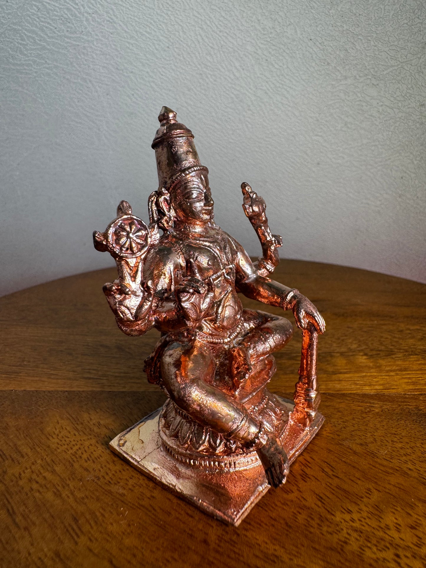 Vishwaksena - Prasiddh idols present copper idol