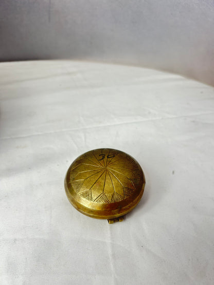 Vintage  brass made  jewelry  box
