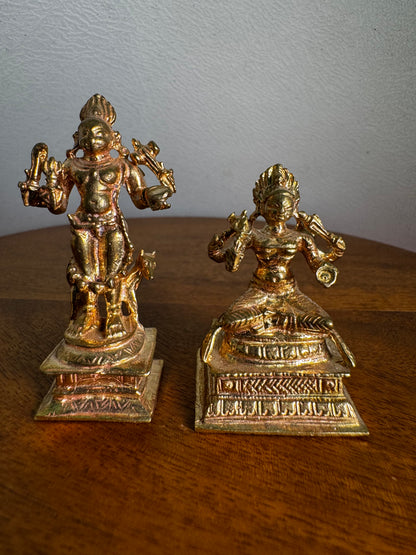 Bhairava and Bhairavi- prasiddh idols presents Panchaloha idol
