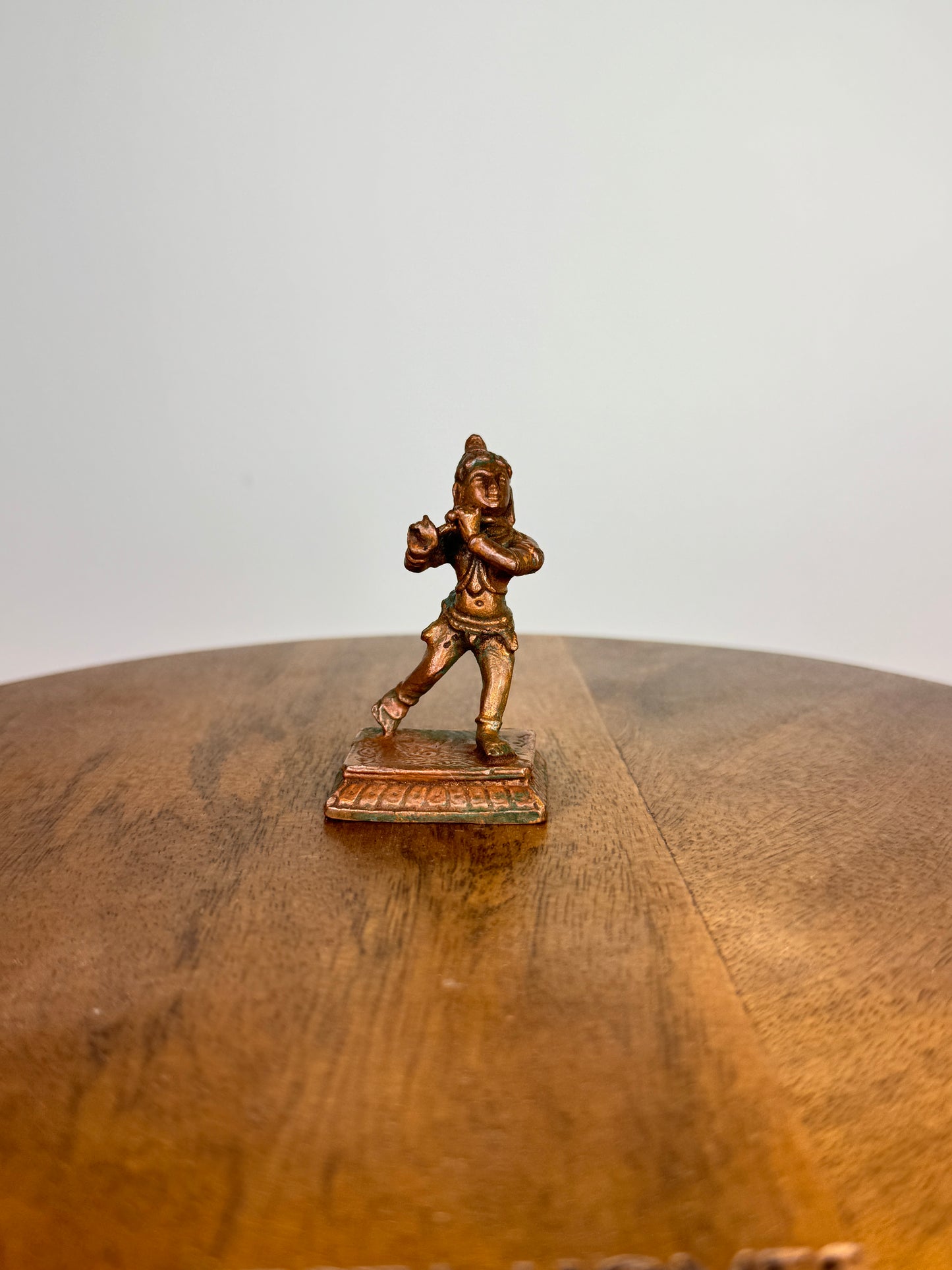 miniature krishna idol - Museum Replicated copper idol