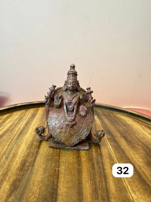 Padmavati Devi / Mahalakshmi Devi - museum replicated copper idol