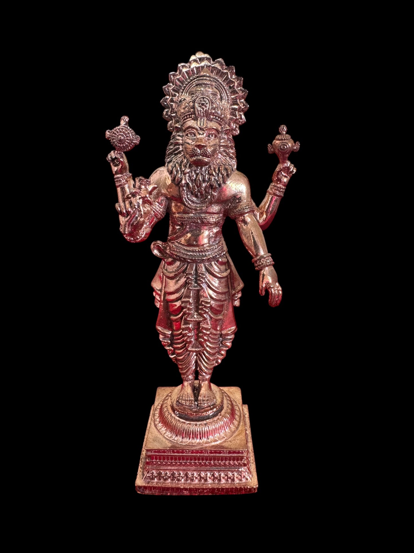 Standing Narasimha Swamy - Prasiddh idols presents copper idol