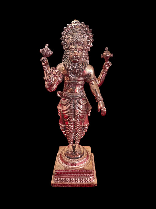 Standing Narasimha Swamy - Prasiddh idols presents copper idol