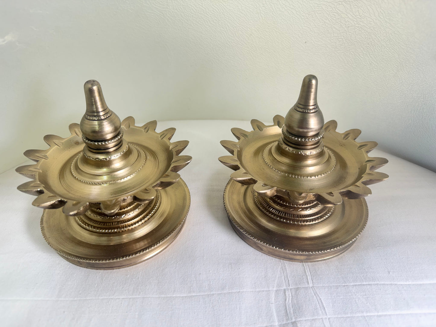 Shodasha deepam/16 Lamps/Deepam/Lamp - Prasiddh Idols Presents Panchaloha handcrafted shodasha lamp