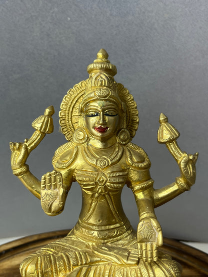 Brass made Lakshmi idol