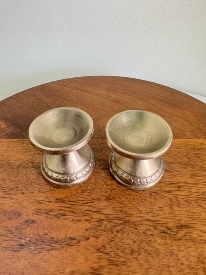 Traditional Bowl Arathi lamp/ Deepam/Lamp/Pair Lamp - Prasiddh Idols Presents Panchaloha handcrafted bowl lamp/ miniature lamp - ghee aarti