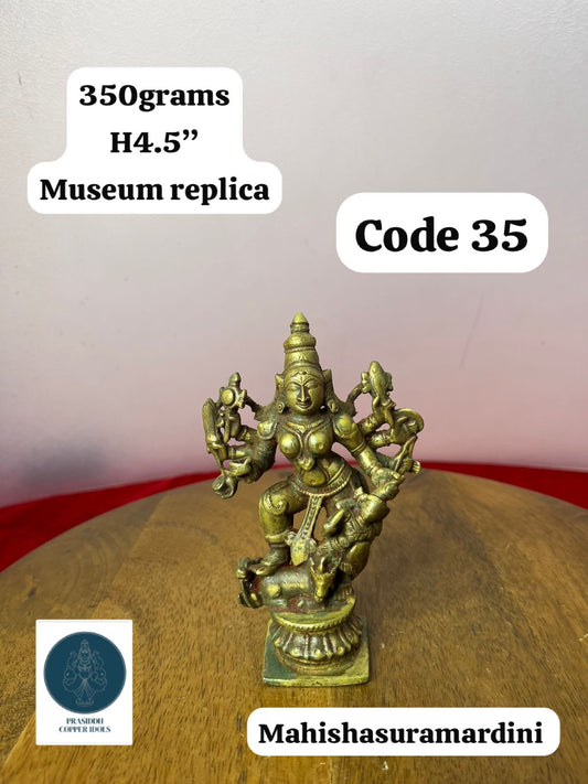 Mahishasuramardini- Prasiddh Idols Presents Panchaloha Made Museum Replica Idol