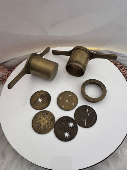 Vintage bronze cast chakli maker