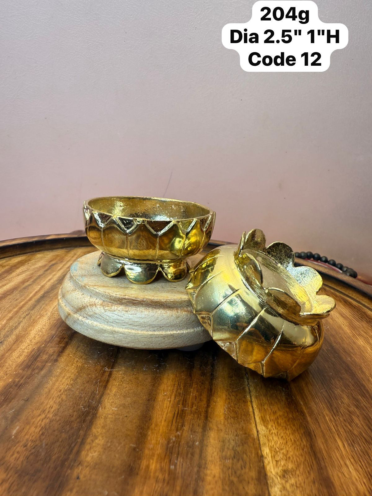 Bowl lamp set of 2 - made of panchaloha
