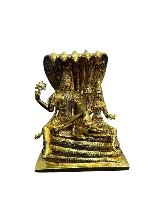 Lakshmi Narayana With Shesha Peeta - Prasiddh Idols Presents Panchaloha Idol (Custom Made)