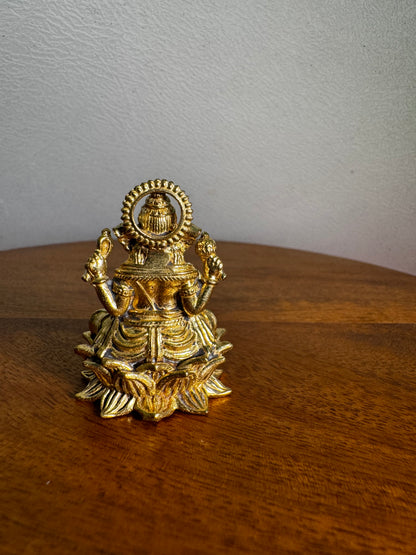 Ganesha Sitting On Kamala Peeta - prasiddh idols presents Panchaloha idol