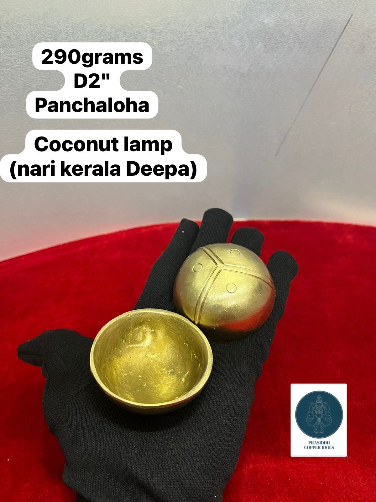Coconut lamp / nari kerala Deepa / set of 2