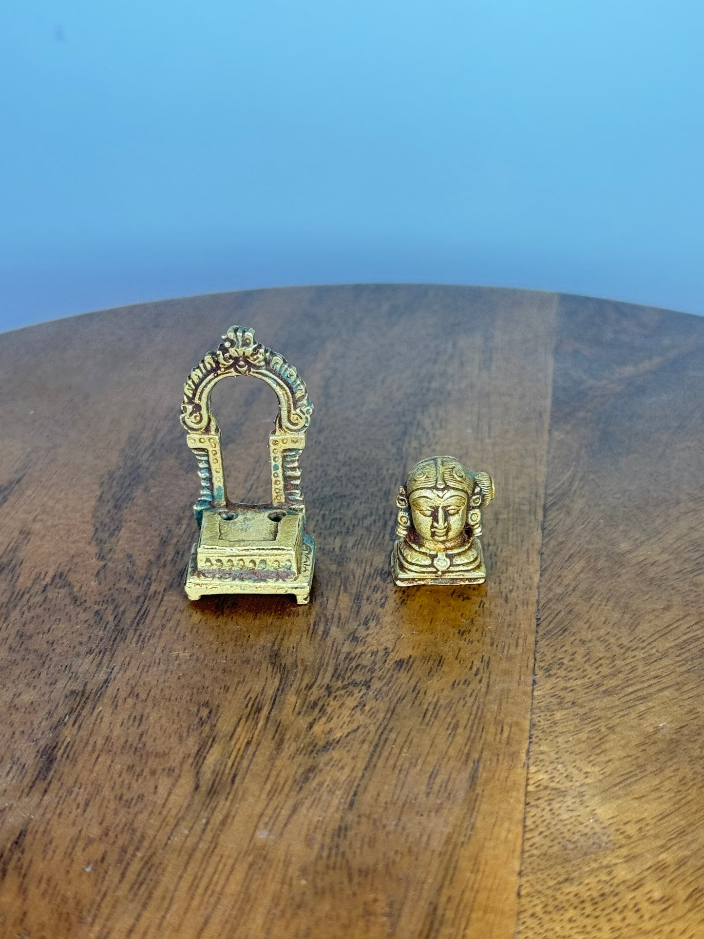 Gowri with peeta prabhavali - museum replicated panchaloha idol