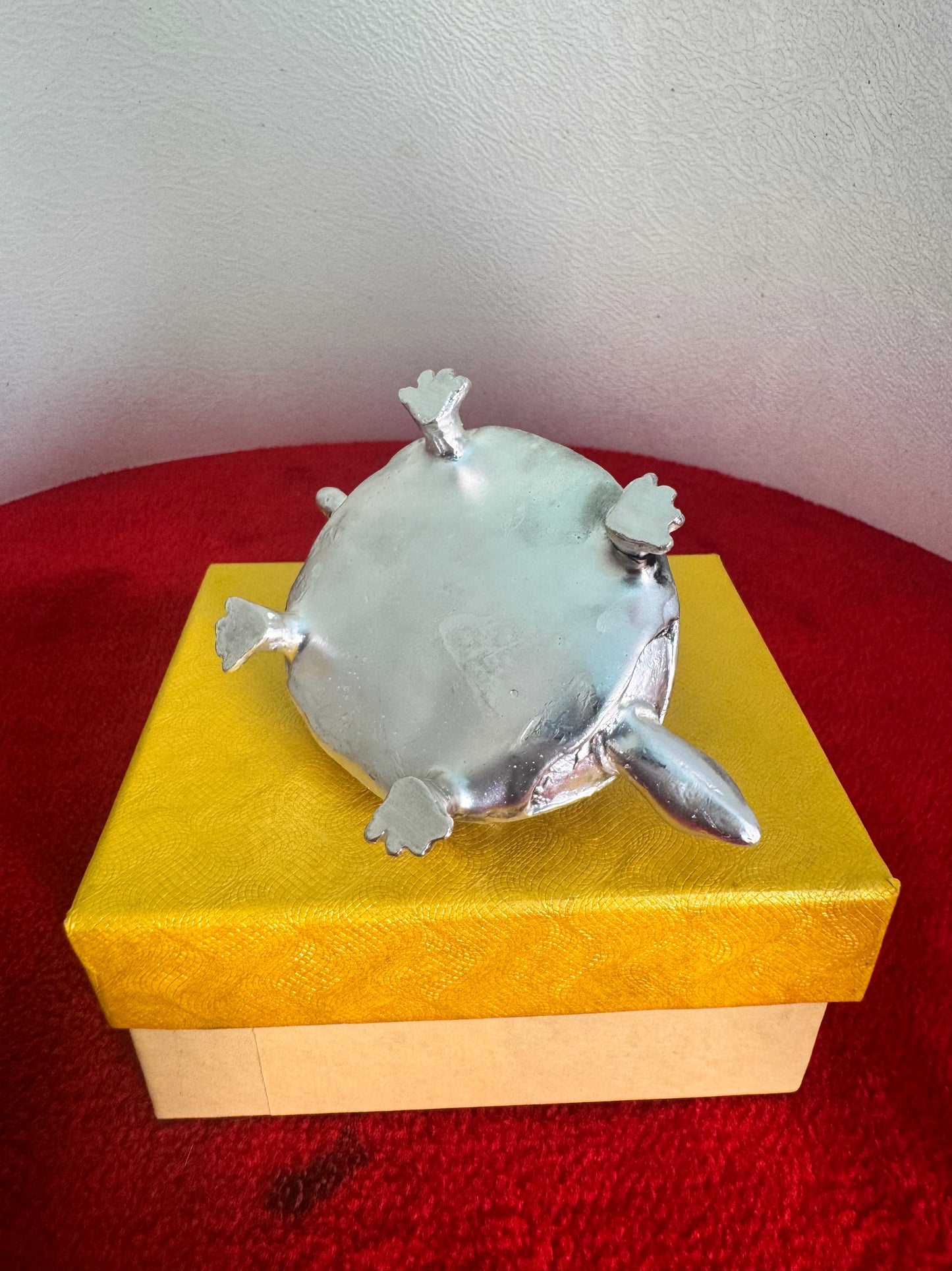 Astalakshmi Meru SriYantra - Prasiddh idols presents resin made silver polished idol