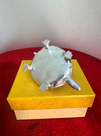 Astalakshmi Meru SriYantra - Prasiddh idols presents resin made silver polished idol